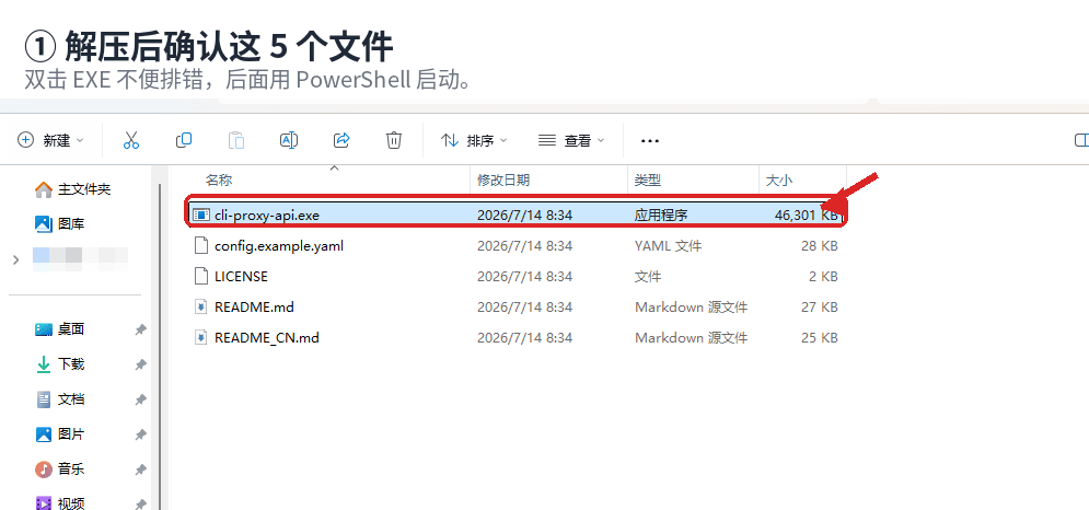 Extracted CLIProxyAPI files