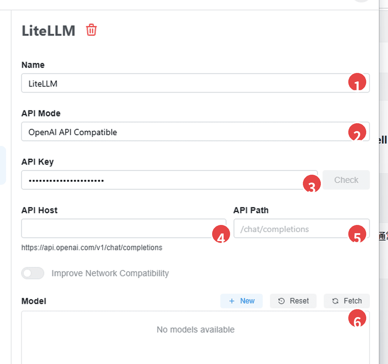 Configure LiteLLM as an OpenAI-compatible provider in ChatBox